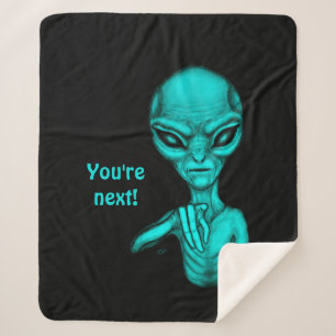 Slechte Alien, jij bent de volgende! Sherpa Deken