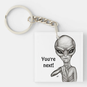 Slechte Alien, jij bent de volgende! Sleutelhanger