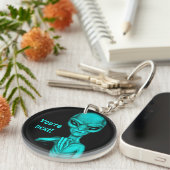 Slechte Alien, jij bent de volgende! Sleutelhanger (Voorkant Rechts)