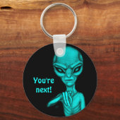 Slechte Alien, jij bent de volgende! Sleutelhanger (Achterkant)