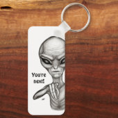 Slechte Alien, jij bent de volgende! Sleutelhanger (Achterkant)