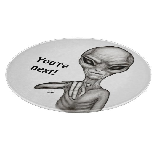 Slechte Alien, jij bent de volgende! Snijplank (Hoek)