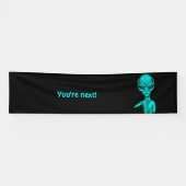 Slechte Alien, jij bent de volgende! Spandoek (Horizontaal)