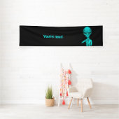 Slechte Alien, jij bent de volgende! Spandoek (Insitu)