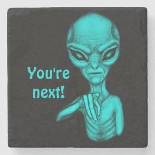 Slechte Alien, jij bent de volgende! Stenen Onderzetter