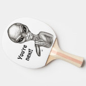Slechte Alien, jij bent de volgende! Tafeltennisbatje (Zijkant)