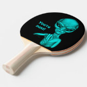 Slechte Alien, jij bent de volgende! Tafeltennisbatje (Voorkant Gekanteld)