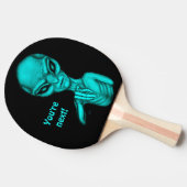 Slechte Alien, jij bent de volgende! Tafeltennisbatje (Zijkant)