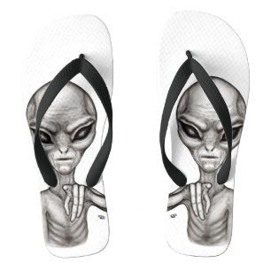 Slechte Alien, jij bent de volgende! Teenslippers