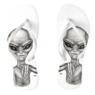 Slechte Alien, jij bent de volgende! Teenslippers