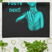 Slechte Alien, jij bent de volgende! Theedoek (Gevouwen)