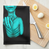 Slechte Alien, jij bent de volgende! Theedoek (Quarter Fold)