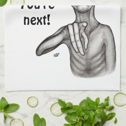 Slechte Alien, jij bent de volgende! Theedoek (Gevouwen)