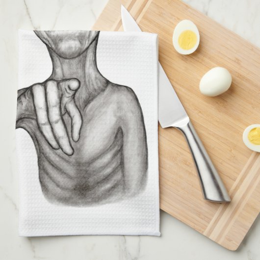 Slechte Alien, jij bent de volgende! Theedoek (Quarter Fold)