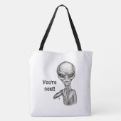 Slechte Alien, jij bent de volgende! Tote Bag (Achterkant)
