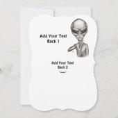 Slechte Alien, jij bent de volgende! Uitnodiging (Achterkant)