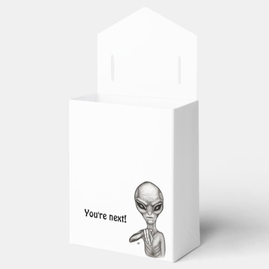 Slechte Alien, jij bent de volgende! Vierbox Bedankdoosjes (Geopend)