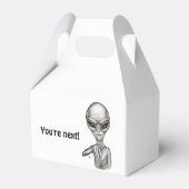Slechte Alien, jij bent de volgende! Vierbox Bedankdoosjes (Achterkant)