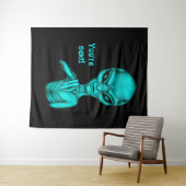 Slechte Alien, jij bent de volgende! Wandkleed (In Situ (horizontaal))