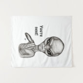 Slechte Alien, jij bent de volgende! Wandkleed (Voorkant (horizontaal))