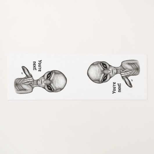 Slechte Alien, jij bent de volgende! Yogamat (Achterkant (horizontaal))