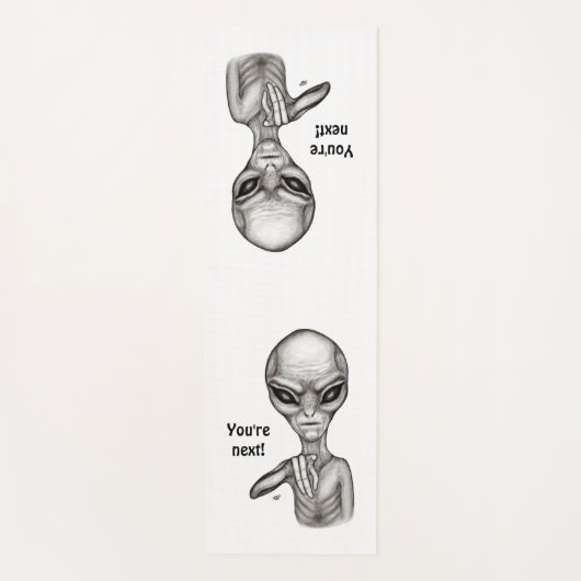 Slechte Alien, jij bent de volgende! Yogamat (Voorkant)