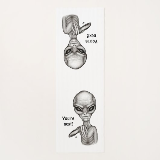 Slechte Alien, jij bent de volgende! Yogamat (Achterkant)