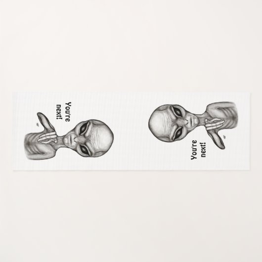 Slechte Alien, jij bent de volgende! Yogamat (Voorkant (horizontaal))