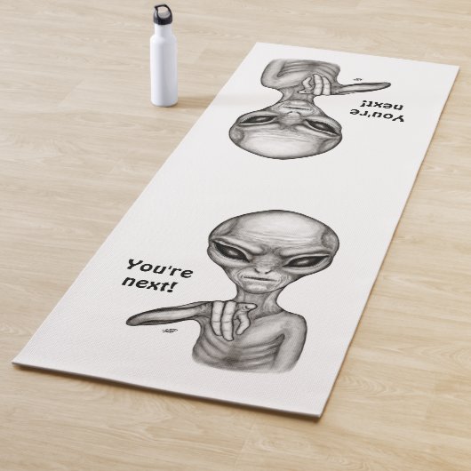 Slechte Alien, jij bent de volgende! Yogamat (In situ)