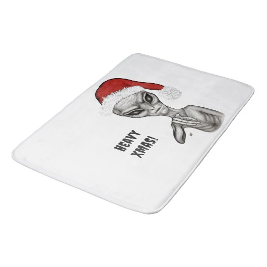 Slechte alien, zware kerst! badmat (Gekanteld)