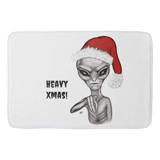 Slechte alien, zware kerst! badmat (Voorkant)