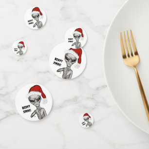 Slechte alien, zware kerst! confetti