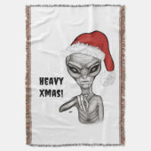 Slechte alien, zware kerst! deken (Voorkant Verticaal)
