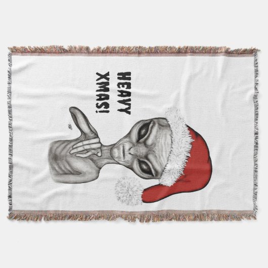 Slechte alien, zware kerst! deken (Voorkant)