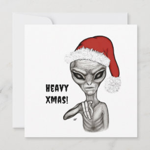 Slechte alien, zware kerst! feestdagenkaart