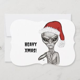 Slechte alien, zware kerst! feestdagenkaart