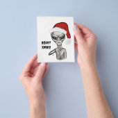 Slechte alien, zware kerst! flyer (Hand)