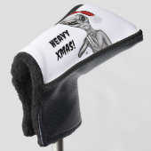 Slechte alien, zware kerst! golfheadcover (3/4 voorkant)