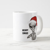 Slechte alien, zware kerst! grote koffiekop (Voorkant rechts)