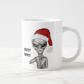 Slechte alien, zware kerst! grote koffiekop (Rechts)