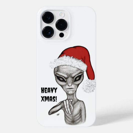 Slechte alien, zware kerst! iPhone hoesje (Achterkant)