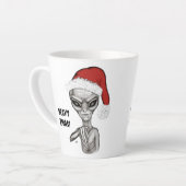 Slechte alien, zware kerst! latte mok (Linkerhoek)