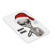 Slechte alien, zware kerst! magneet (Rechterzijde)