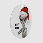 Slechte alien, zware kerst! ornament (voorkant)