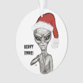 Slechte alien, zware kerst! ornament (voorkant)