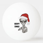 Slechte alien, zware kerst! pingpongbal (Voorkant)