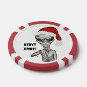 Slechte alien, zware kerst! poker chips (Enkel)