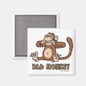 Slechte Apenmagneet Magneet (Voorkant / Achterkant)