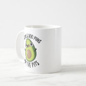 Slechte avocado puns zijn de pitten grappige fruit koffiemok (Voorkant links)