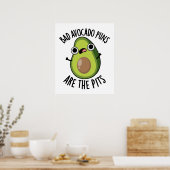 Slechte Avocado Woordgrapjes Zijn De Putten Grappi Poster (Keuken)